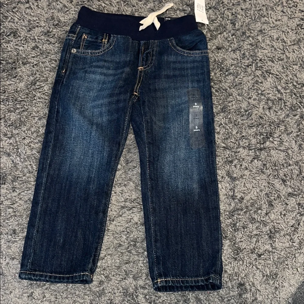 GAP Kids Dark Blue Jeans with Navy Waistband